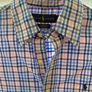 Ralph Lauren Men's Multicolor Performance Fabric Plaid Button Down Shirt
